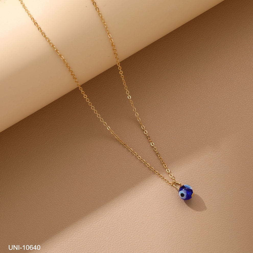 UNI-10640 - Gold Evil Eye - Necklace