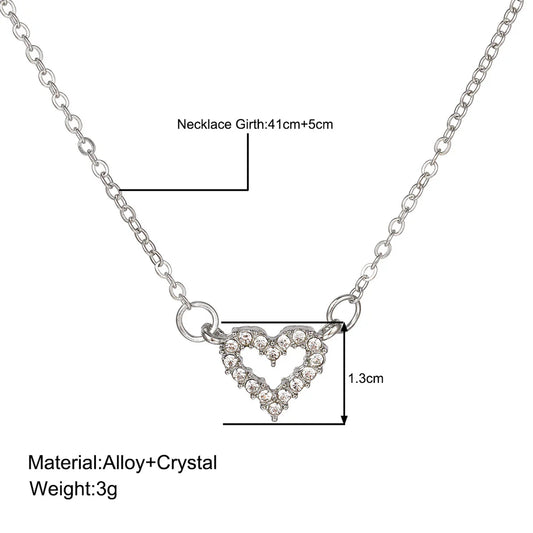 UNI-10638 - Silver Heart - Necklace