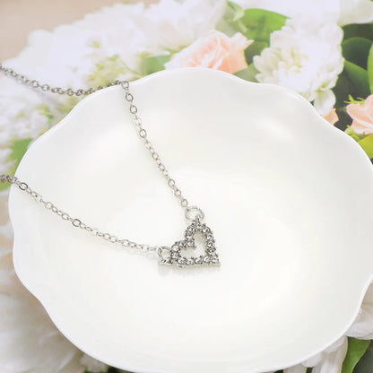UNI-10638 - Silver Heart - Necklace