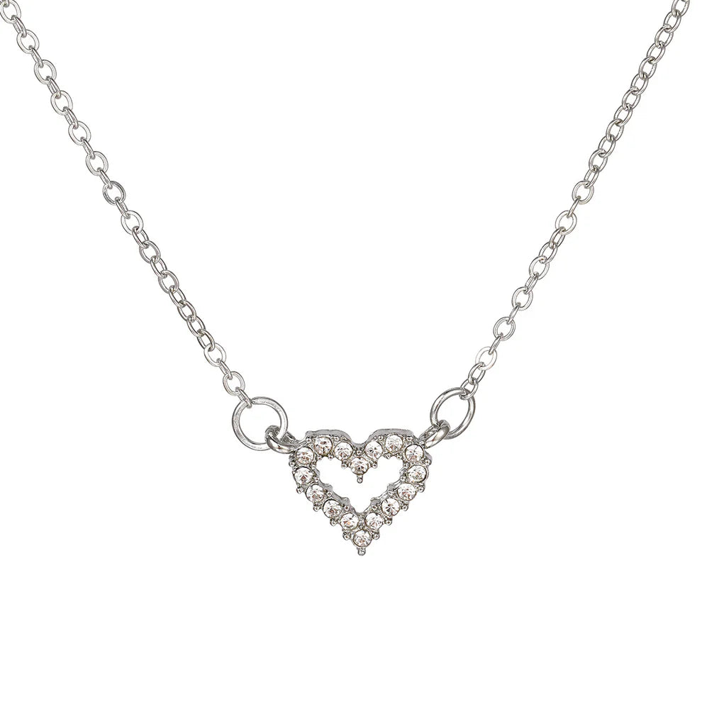 UNI-10638 - Silver Heart - Necklace