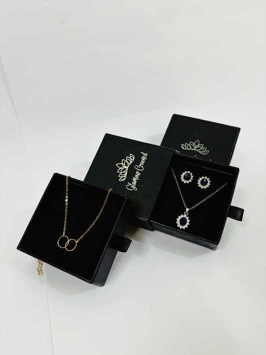 Crystal Diamond With Eternal Bond Jewellery Set