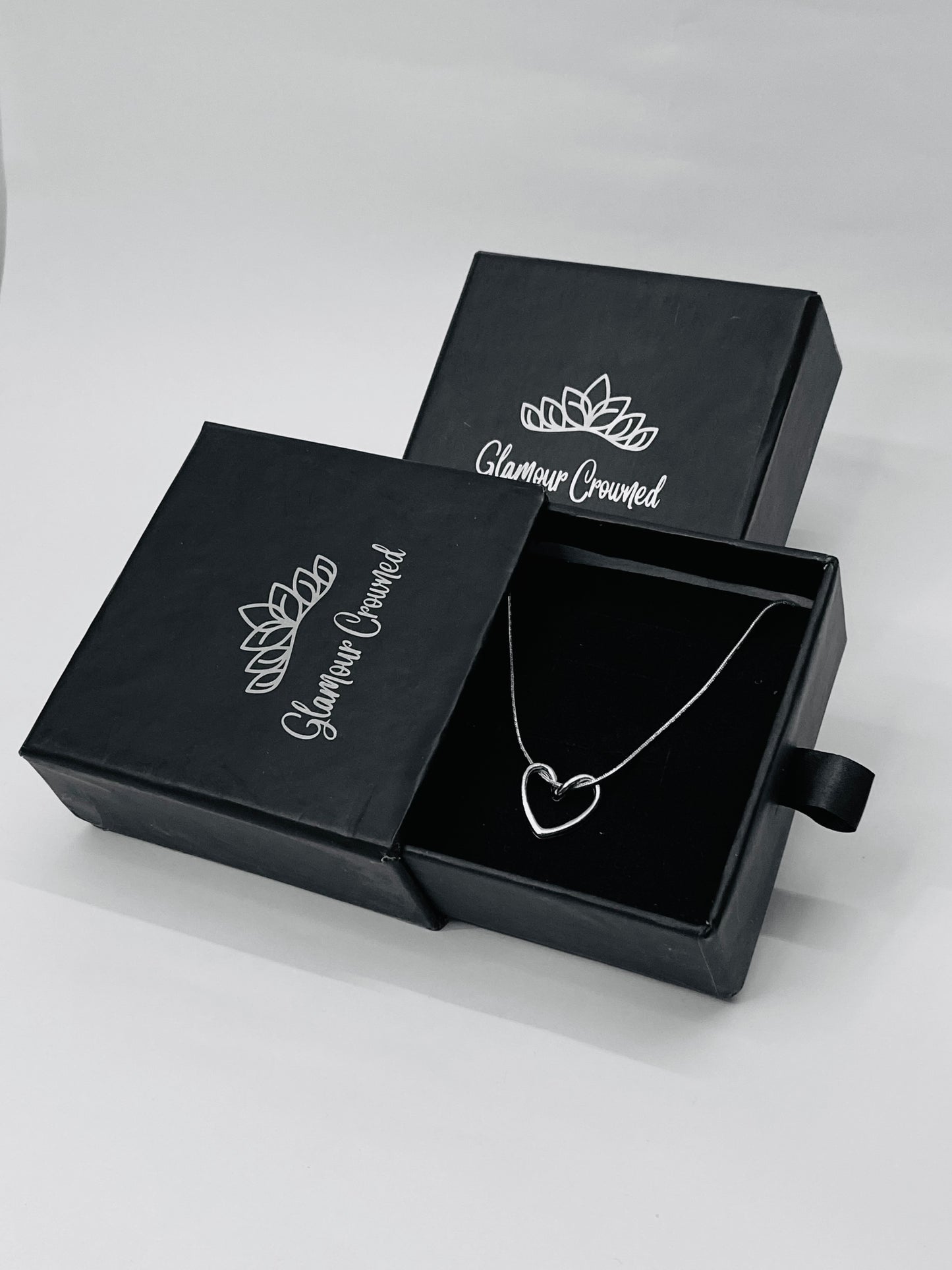 UNI-10255-Silver Heart-Necklace