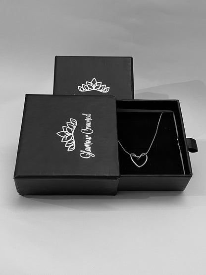 UNI-10255-Silver Heart-Necklace