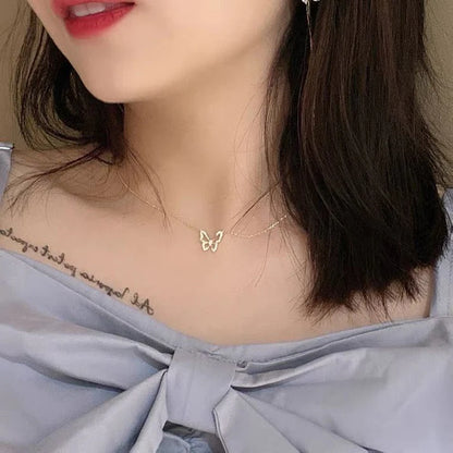 UNI-10242 - Sparkle Butterfly - Necklace