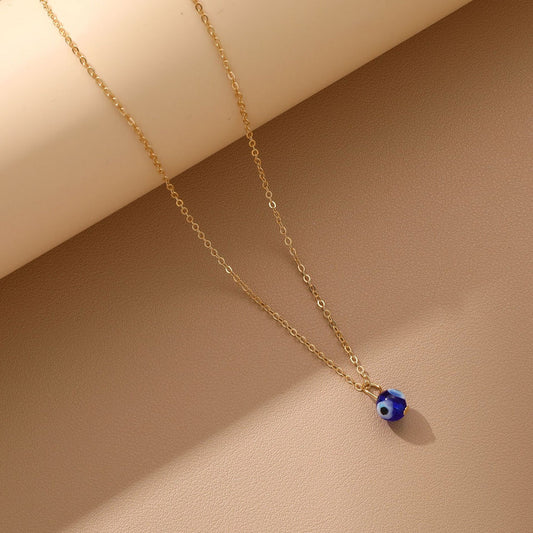 UNI-10640 - Gold Evil Eye - Necklace