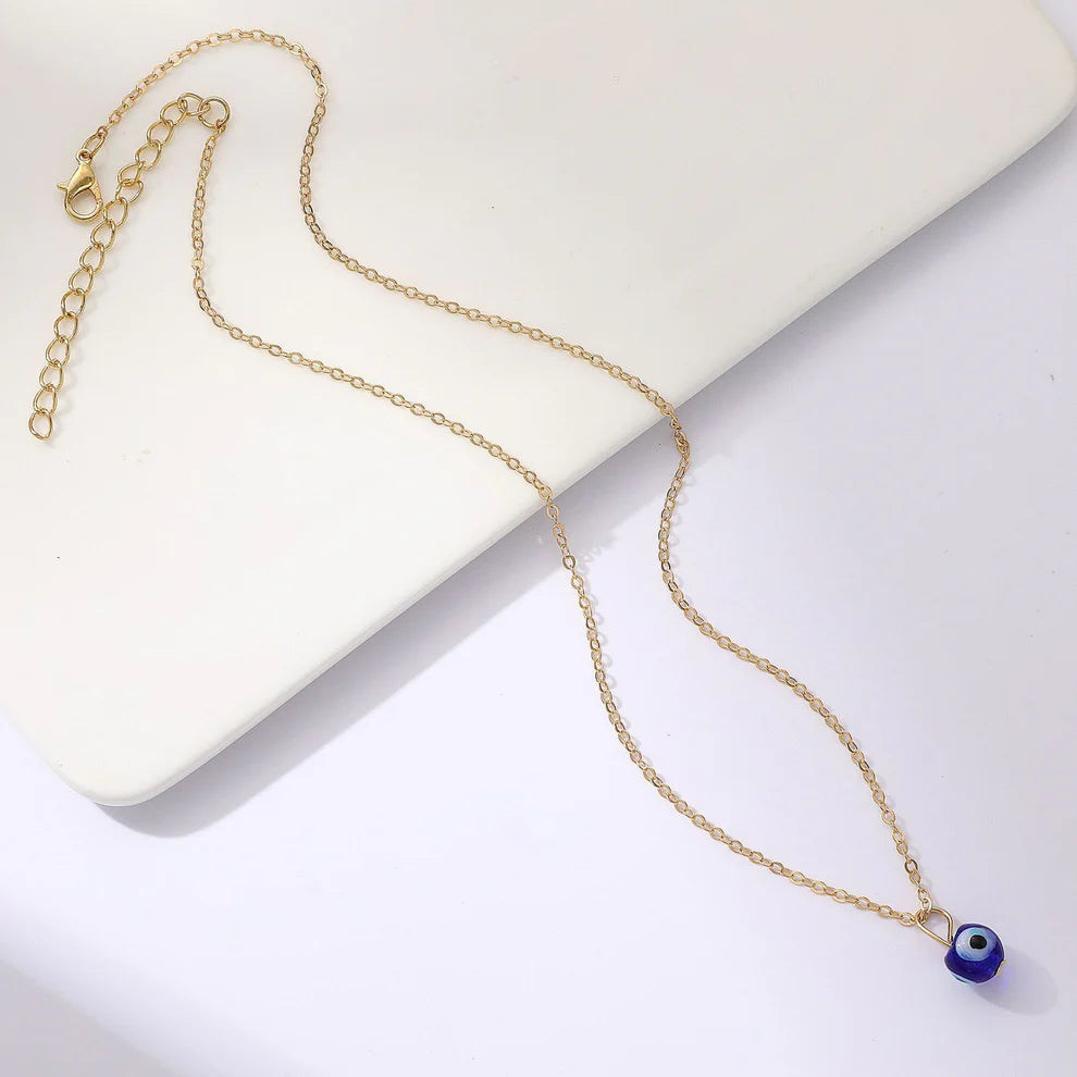 UNI-10640 - Gold Evil Eye - Necklace