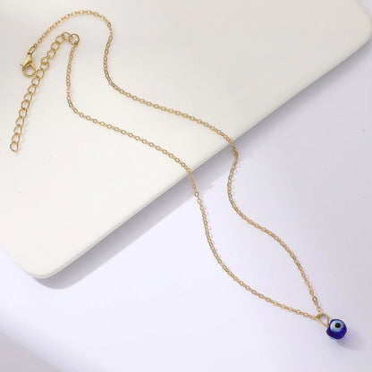 UNI-10640 - Gold Evil Eye - Necklace